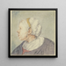 Hoofd van een vrouw met een kleine hoed - Cornelis Dusart — ingelijst kunstwerk aan de muur