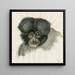 Head of a Monkey - Floris Verster — framed artwork on a wall