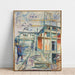Reproductie van het schilderij The Building of the Winter Studio - Edvard Munch