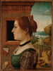 Portret van een vrouw, misschien Ginevra d'Antonio Lupari Gozzadini - De Meester van de Verhalen van het Brood — weergave van het kunstwerk