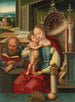 De Heilige Familie - De Meester van de Madeleine Mansi — weergave van het kunstwerk