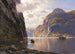 De Zeven Zusters bij de Geirangerfjord - Themistokles von Eckenbrecher — weergave van het kunstwerk