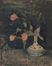 Three roses in an oriental vase - Theo Nieuwenhuis — artwork view