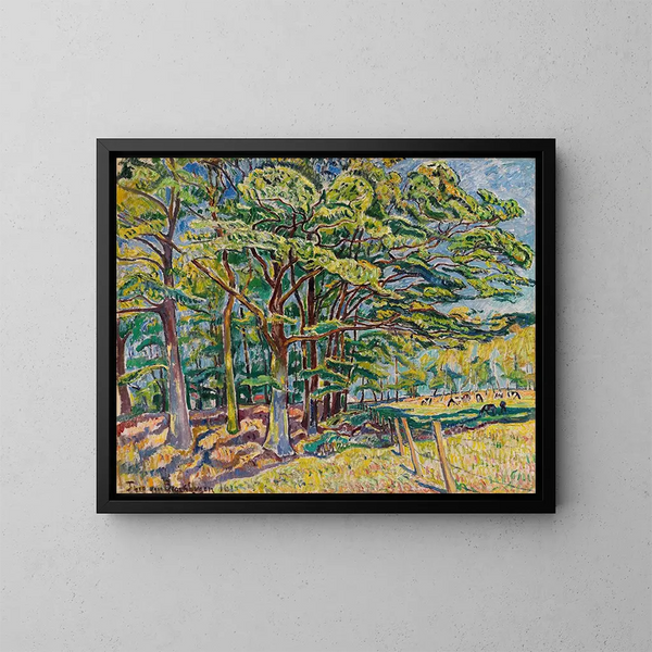 Oaks - Theo Von Brockhusen — framed artwork on a wall