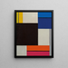 Compositie XXI - Theo van Doesburg — ingelijst kunstwerk aan de muur