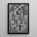 Composition en gris Ragtime - Theo van Doesburg — ingelijst kunstwerk aan de muur