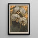 Trois poules huppées - Theo van Hoytema — framed artwork on a wall