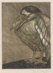 Heron with beak in boat under the rain - Theo van Hoytema — artwork view