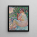 In de schaduw van de struik - Theo van Rysselberghe — ingelijst kunstwerk aan de muur