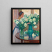 De Witte Pioenen - Theo van Rysselberghe — ingelijst kunstwerk aan de muur
