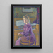 Maria, de toekomstige Madame Henry Van de Velde - Theo van Rysselberghe — ingelijst kunstwerk aan de muur