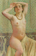 Paquita au collier - Theo van Rysselberghe — weergave van het kunstwerk