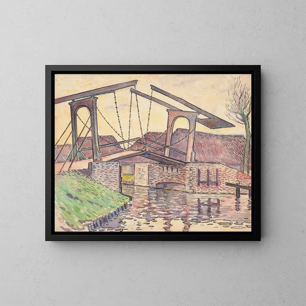 Pont en Hollande - Theo van Rysselberghe — ingelijst kunstwerk aan de muur
