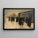 À la veillée - Theodoor Verstraete — ingelijst kunstwerk aan de muur