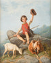 Klein geitenboer schilderij - Theodor Hosemann — weergave van het kunstwerk