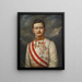 L'keizer Karel I van Oostenrijk - Theodor Mayerhofer — ingelijst kunstwerk aan de muur