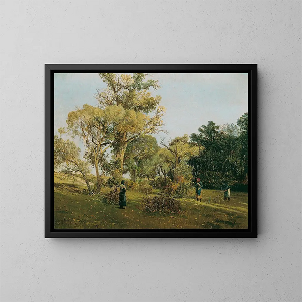 On the Puszta by Ligeht - Theodor von Hermann — framed artwork on a wall