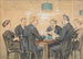Kaartspelers in het Café - Theodor Zasche — weergave van het kunstwerk