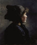 Meisje uit München - Theodore Clement Steele — weergave van het kunstwerk