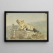Tombe indiaan totem van wolf op de graf van de sjamaan in Wrangell - Theodore J. Richardson — ingelijst kunstwerk aan de muur