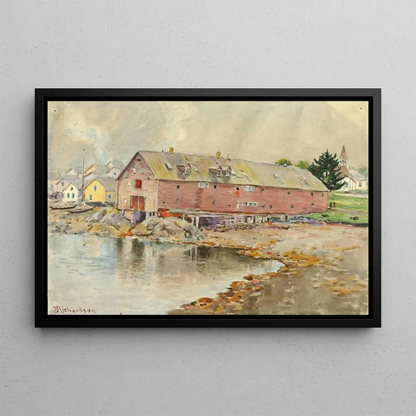 The old Sitka warehouse - Theodore J. Richardson — framed artwork on a wall