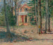 Huis in Virginia - Theodore Robinson — weergave van het kunstwerk