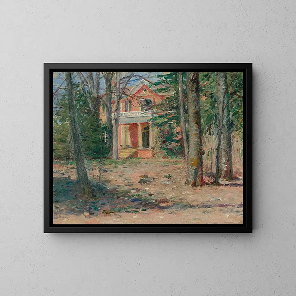 Virginia House Painting - Theodore Robinson — framed artwork on a wall