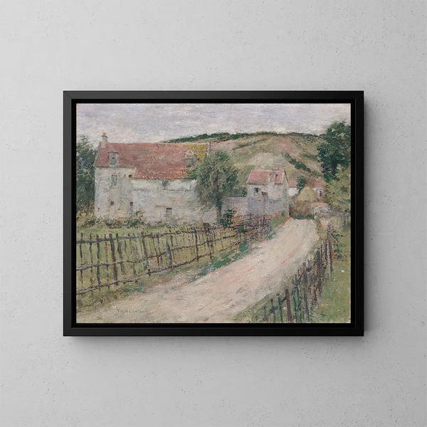 The Old Mill - Theodore Robinson — framed artwork on a wall