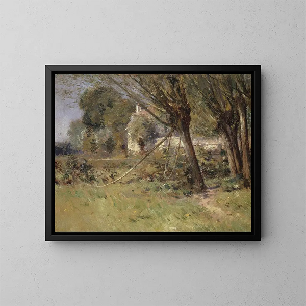 Willows - Theodore Robinson — framed artwork on a wall