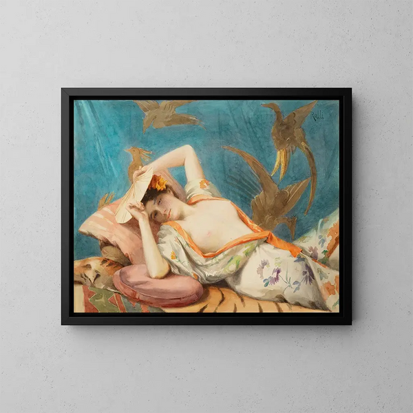 Japanese Painting - Theodoros Ralli — framed artwork on a wall