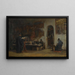 Refectoire in een Grieks klooster - Theodoros Ralli — ingelijst kunstwerk aan de muur
