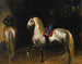 Paarden grijs getooid - Théodore Géricault — weergave van het kunstwerk