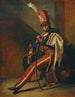 De trompettist van de Hussards van Orléans - Théodore Géricault — weergave van het kunstwerk