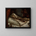 De generaal Letellier op zijn sterfbed - Théodore Géricault — ingelijst kunstwerk aan de muur