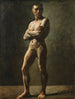 Academie, gekruiste handen - Théodore Géricault — weergave van het kunstwerk
