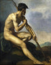 van Guerrier nu avec une lance - Théodore Géricault — weergave van het kunstwerk