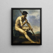 van Guerrier nu avec une lance - Théodore Géricault — ingelijst kunstwerk aan de muur