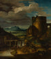 Italiaans landschap bij het graf - Théodore Géricault — weergave van het kunstwerk