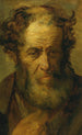 Portret van een oude man - Théodore Géricault — weergave van het kunstwerk