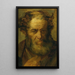 Portret van een oude man - Théodore Géricault — ingelijst kunstwerk aan de muur