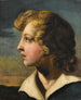 Portret van jonge jongen op profiel - Théodore Géricault — weergave van het kunstwerk
