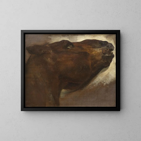 Study of a Dead Horse - Théodore Géricault — framed artwork on a wall