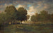 Een rivier in een weide - Théodore Rousseau — weergave van het kunstwerk
