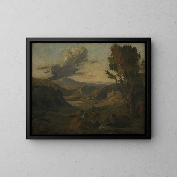 Landschap van de Auvergne - Théodore Rousseau — ingelijst kunstwerk aan de muur