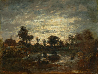 Thodore Rousseau - Ltang coucher de soleil.webp
