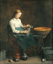 Woman pouring milk - Théodule Ribot — artwork view
