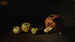 Natuurstudie met appels en granaatappel - Théodule Ribot — weergave van het kunstwerk