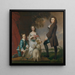 Thomas 1740-1825 en Martha Neate 1741 na 1795 met haar voogd Thomas Needham - Sir Joshua Reynolds — ingelijst kunstwerk aan de muur