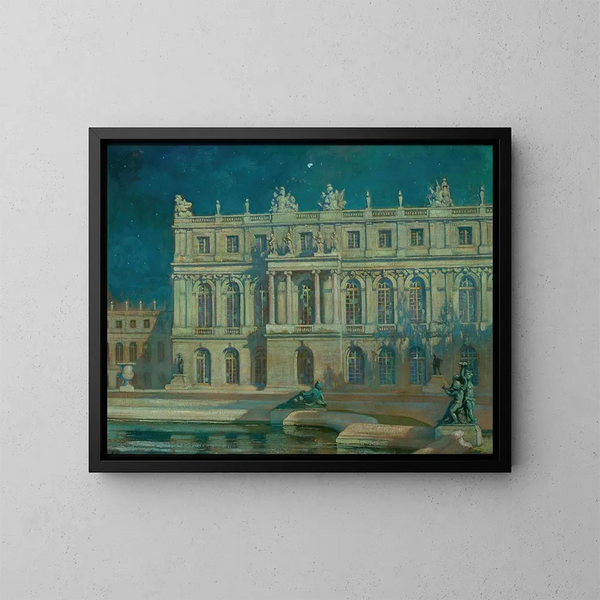 Nocturne à Versailles - Thomas Alexander Harrison — framed artwork on a wall