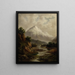 Lit de la rivière Waimakariri - Thomas Attwood — ingelijst kunstwerk aan de muur